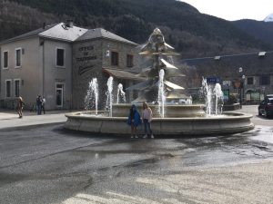 Fountain in town St Lary