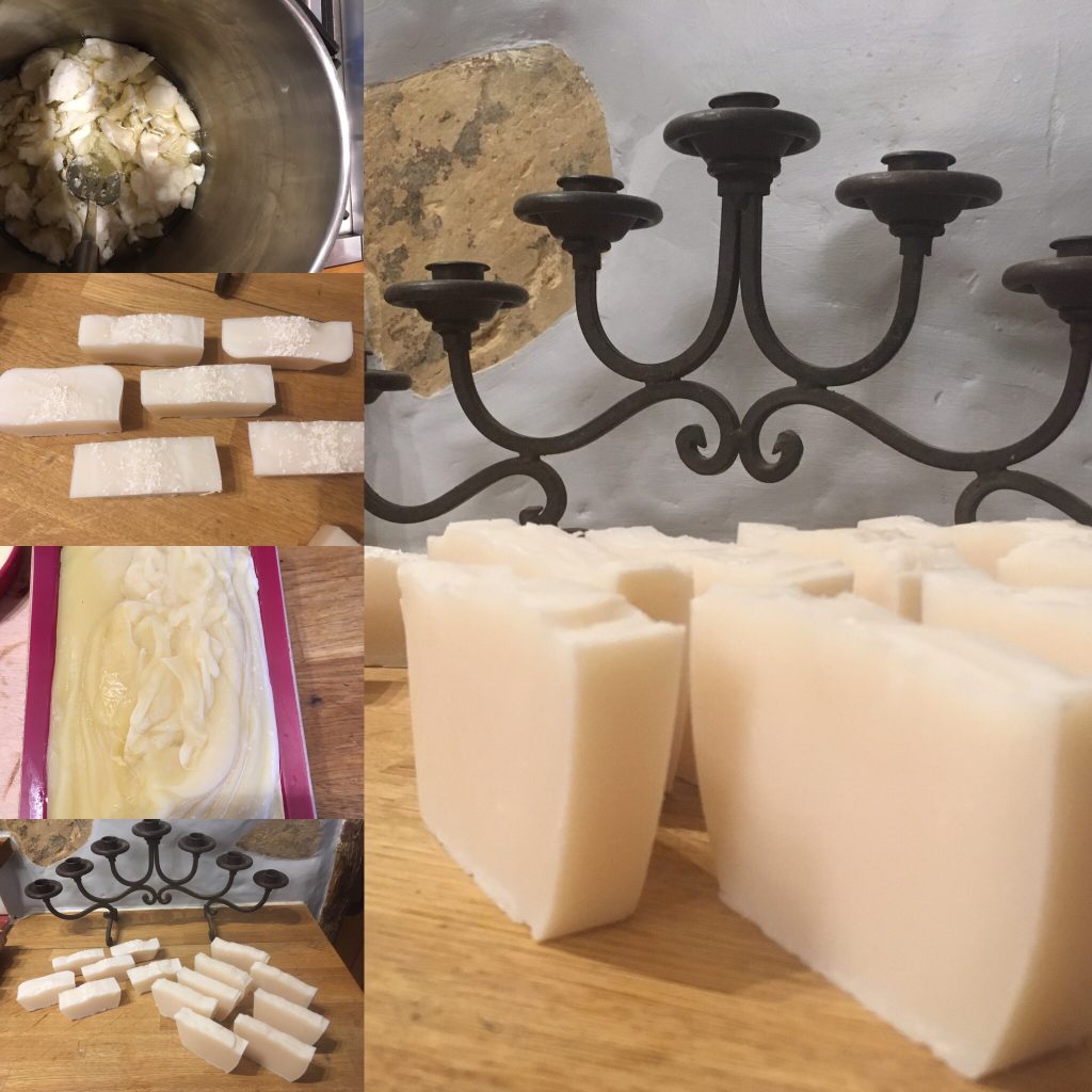 Coconut shampoo soap